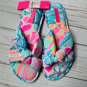 Lilly Pulitzer pool slipper NWT L/XL